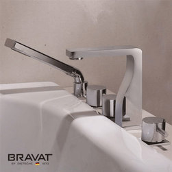 Bravat 5 hole bathtub shower faucet import from Swiss - Bathtub Faucets