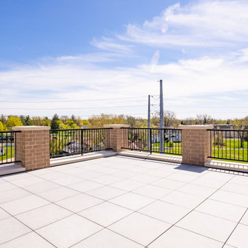 Elegant Blue & Gold Schemed Penthouse with a Notre Dame View