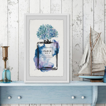 "Purple Paris No. 5 Eau de Parfum" Framed Painting Print
