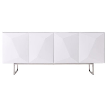 Modrest Vanguard Modern White Buffet