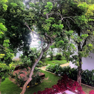 Residence's garden of Brasil Embassy, Panamá