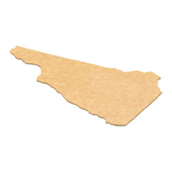 CuttingBoards.net - State Shaped Cutting Boards, Brown Richlite, New Hampshire - Cutting Boards