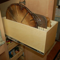 Pull Out Tray Bin - Kitchen Drawer Organizers