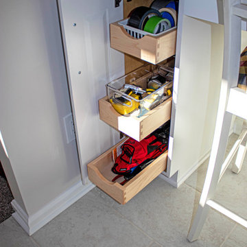 Greenfield Cabinetry White Kitchen, Office Area and Pantry Storage