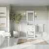 The Nile Bathroom Vanity, Single Sink, 24", Pure White, Freestanding