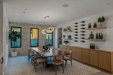 Dining room - contemporary dining room idea in Los Angeles