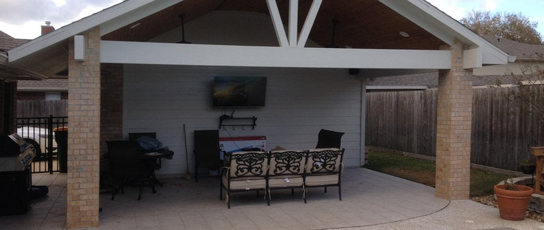 Affordable Shade Patio Covers Project, Houston Home Improvement Patio Covers