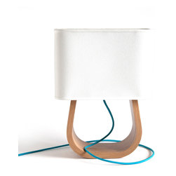 Michigan Left Table Lamp Oak - Table Lamps