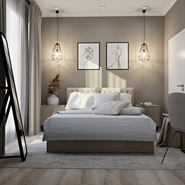 Redesign of the Bedroom and Nursery in Modern Style