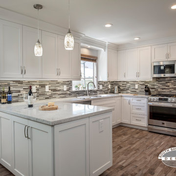 Redondo Beach White Transitional Kitchen