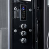 Platinum Arezzo Walk-in Steam Shower Sauna Spa w/ jets Smart TV Bluetooth , Blac
