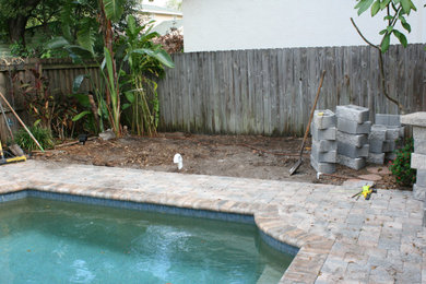 Lauras Flower Bed and pool extension