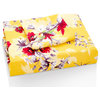 Sunshine Hummingbirds Floral Fitted Bed Sheet Set with Pillow Cases , Twin