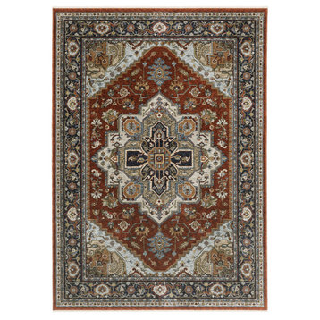 Oriental Weavers Sphinx Aberdeen 1144R Traditional Rug, Red and Blue, 6'7"x9'6"