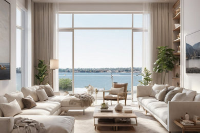 Design ideas for a mediterranean living room in Sydney.