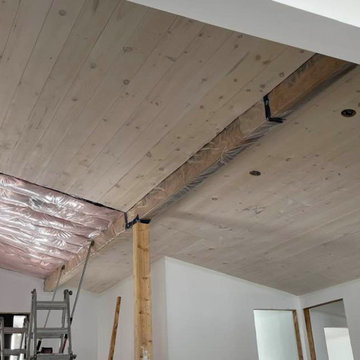 Pickled Pine Vaulted Ceiling INSTALLING