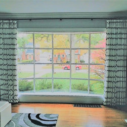 Pinch pleat traversing Drapery Panels - Window Treatments