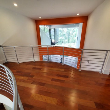 Santos Mahogany floors and Staircase