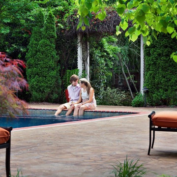 Outdoor Living Space - Stone Patio, Covered Patio, Outdoor Kitchen, Fire Pit