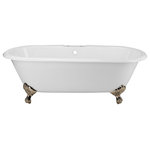 Randolph Morris - Kensington 60 Inch Cast Iron Double Ended Clawfoot Tub - Rim Faucet Drillings - Welcome timeless elegance into your bathroom with the Kensington Double Ended Clawfoot Tub. Large enough to accommodate two, this strong porcelain and cast-iron bathtub is built to last a lifetime. This clawfoot tub will be an exquisite addition to your home.