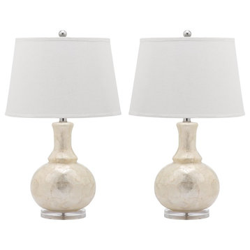 Safavieh Shelley Gourd Table Lamps, 25"H, Set of 2