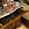 A.R.T. Home Furnishings Old World Marble Top Nightstand