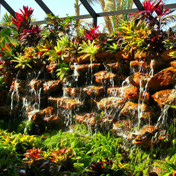 One Of Our Custom Waterfall Creations With Water Flow