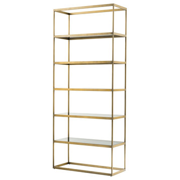 5 Shelf Brass Cabinet | Eichholtz Omega