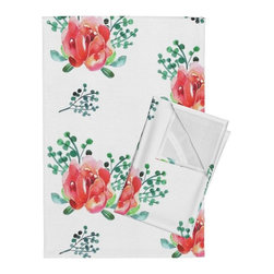 Piccadilly Rose Tea Towel - Dish Towels