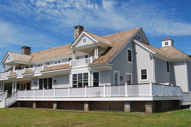 Inspiration for a rustic exterior home remodel in New York