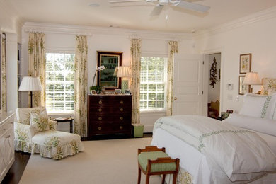 This is an example of a traditional bedroom in Charleston.