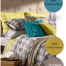 turquoise and yellow