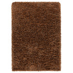 Chandra Rugs - Diano Handwoven Shag Rug, Brown, Rectangular 9'x13' - The Diano hand-woven shag rug.