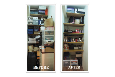 Shoe storage organizing