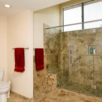 Contemporary Reston, Virginia Bath Meets Owner's Needs