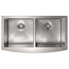 36" Niseko Double Bowl Kitchen Sink in Fingerprint Resistant Stainless Steel