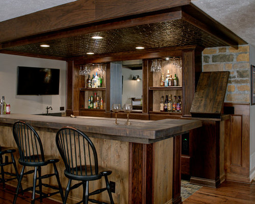 Rustic Bar Top Home Design Ideas, Pictures, Remodel and Decor