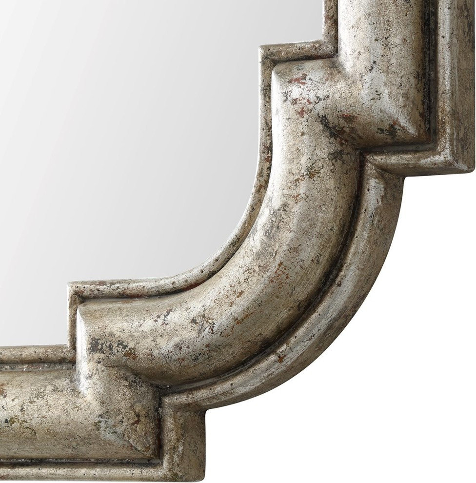 Uttermost Calanna Antique Silver Mirror - Traditional - Wall Mirrors ...