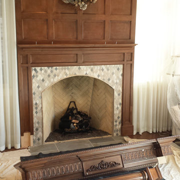 Elegant Wood Christmas Mantels