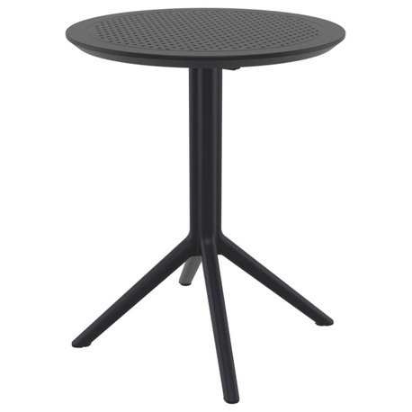 Sky Round Folding Table 24 inch Black