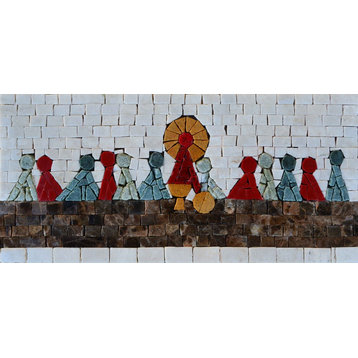 Religious Mosaic, The Last Supper, 8"x15"