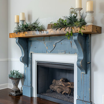 Colored Fireplace Mantels
