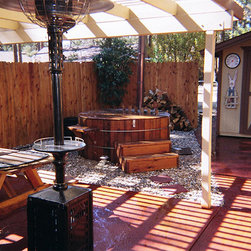 Wood-Fired Hot Tubs on Grade - Hot Tubs