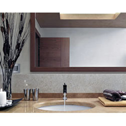 Bronze rustic framed mirror - Bathroom Mirrors