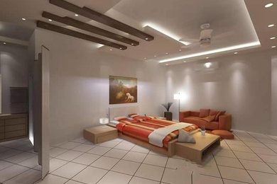 Example of a classic bedroom design in Other
