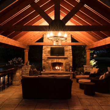 Backyard Living Space in Avon, OH