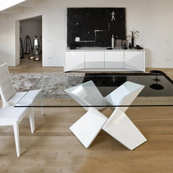 Sapphire Italian Dining Table by Rossetto - $1,835.00 - Dining Sets