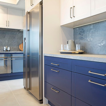 Classic Blue Shaker Style Kitchen
