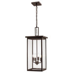 Millennium Lighting - Barkeley Collection 4-Light 27" Tall Outdoor Hanging Pendant, Powder Coat Bronze - From the Barkeley Collection, this 4 Light Candle Bulbs 60W 11" Powder Coat Bronze Outdoor Lighting Fixture is perfect for any decor. Light bulbs are not included. This product must be hardwired and UL Listed.
