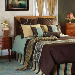 Snazzy Contemporary Bedding Set By Rizzy Rugs - Bedding